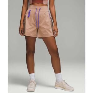 Lululemon Multi-Pocket Cargo High-Rise Hiking Short Womens Size 2 Pink Clay
